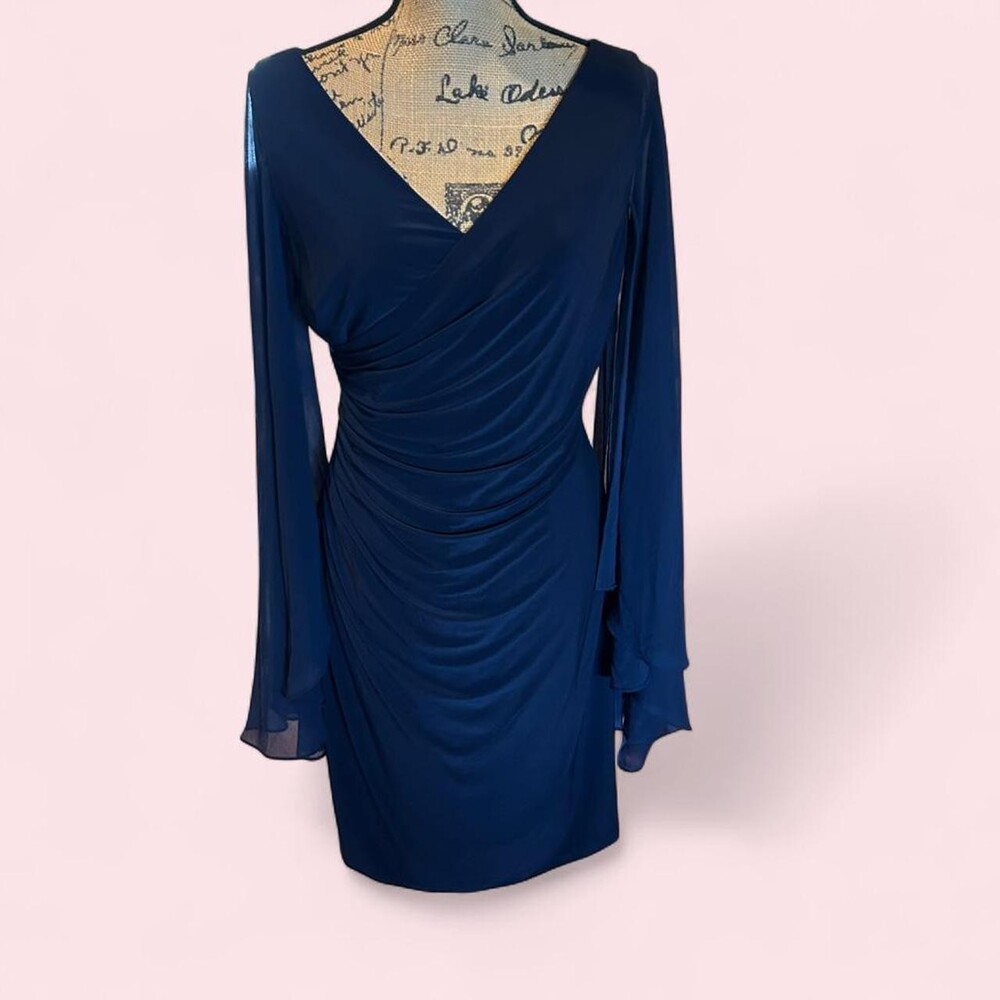 Ralph Lauren Women's Navy and Blue Dress